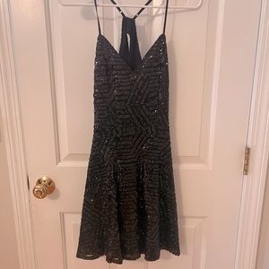 Lulus sequin mini skater dress